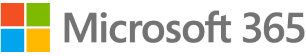 Microsoft 365 intranet integrations logo featuring the colorful four-square Windows icon alongside the Microsoft 365 wordmark in dark gray.
