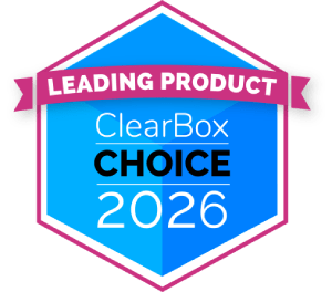 ClearBox Leading Product Choice 2026 award badge, recognizing Interact as a top-rated intranet platform in independent analyst research.