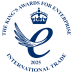 The King's Awards for Enterprise 2025 badge in the International Trade category, awarded to Interact in recognition of outstanding global business achievement.