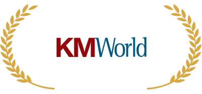 KM World award image.