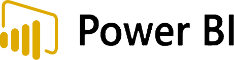 Power Bi logo.