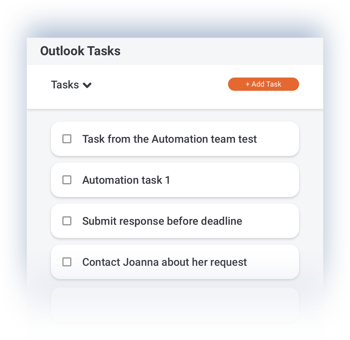 Outlook Tasks.