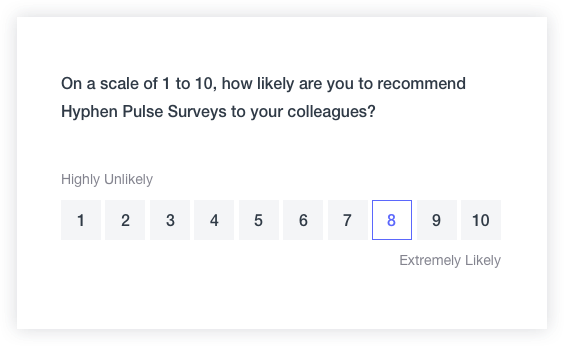 Pulse Survey 1 to 10 sscreenshot