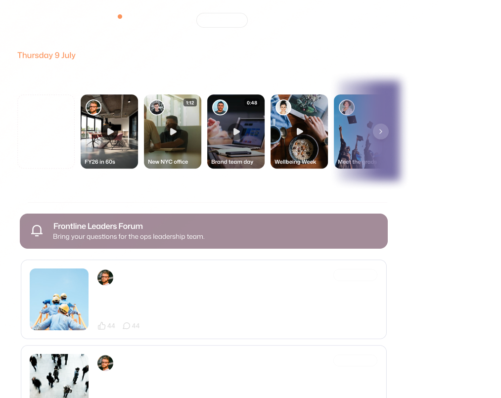 Interact intranet homepage