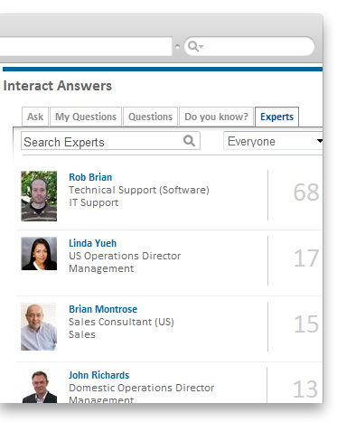 Interact Answers - identify your customer advocates