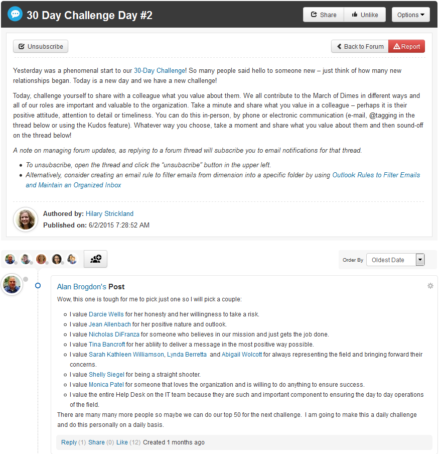 MoD challenge for cultural change - email notifications