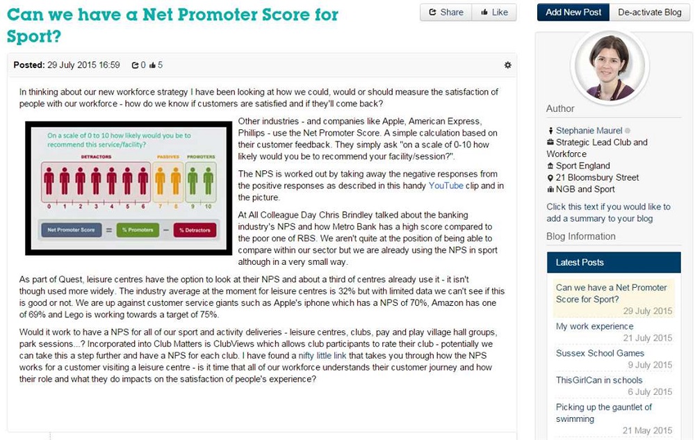 Sport England_2: 7 of the best intranet examples guaranteed to improve employee engagement