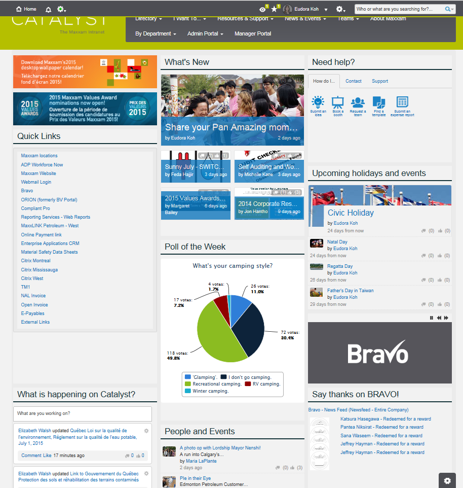 12 intranet best practice ingredients to ignite your internal communications previous homepage