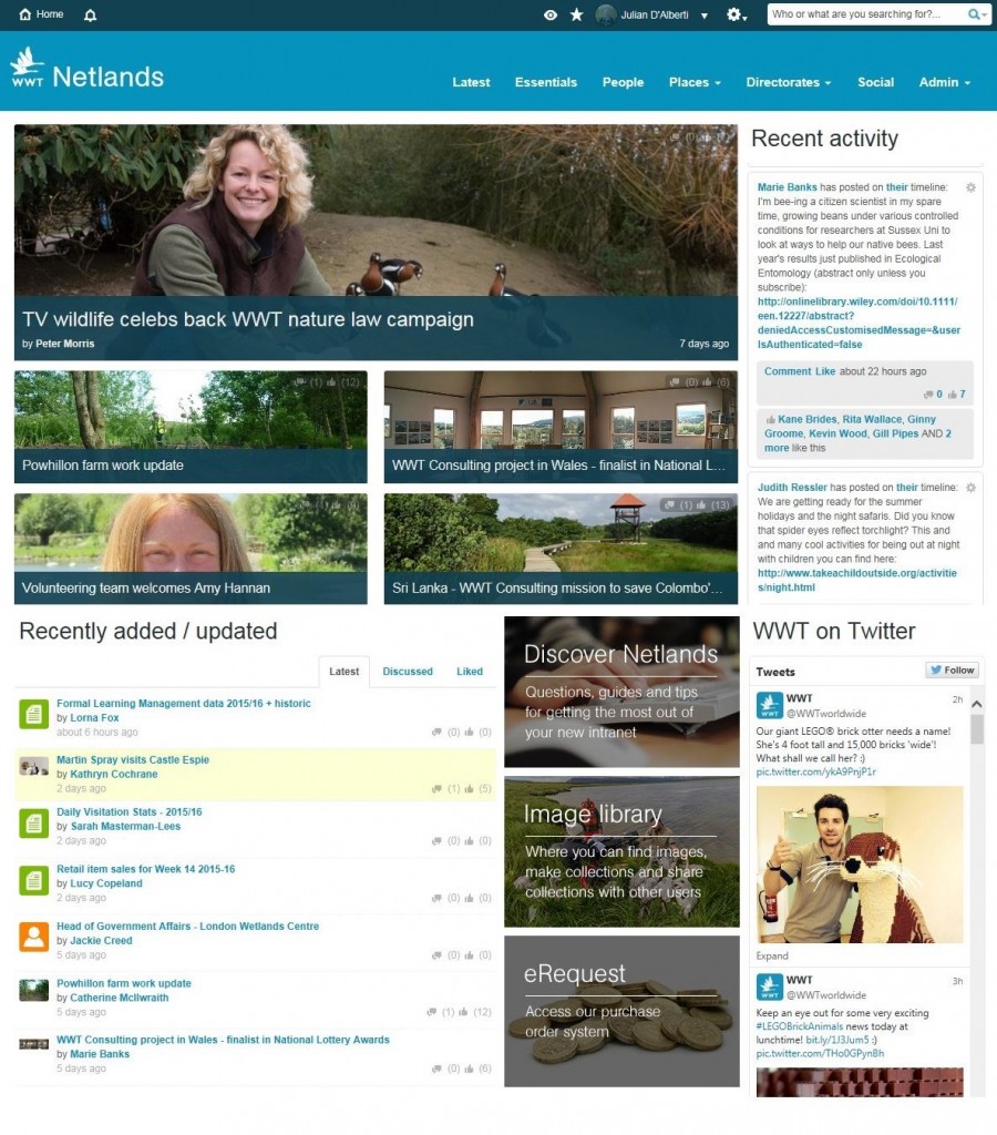 9 engaging intranet design examples (beyond the homepage) WWT