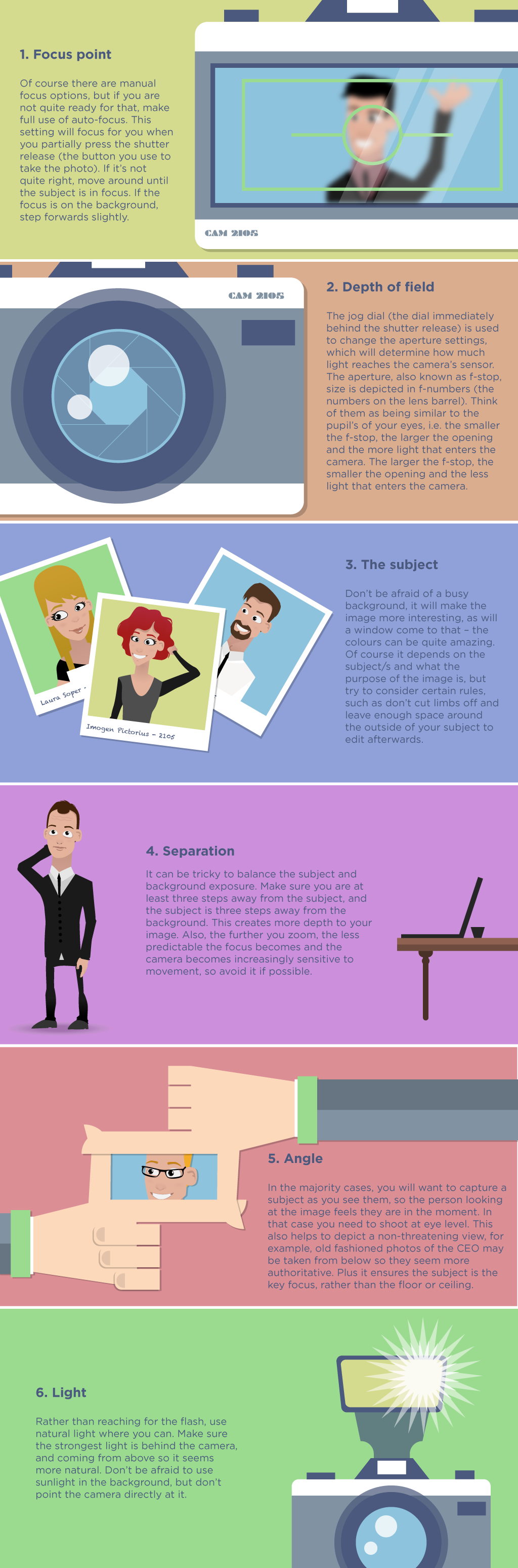 6 simple steps to awesome photos for your comms [infographic]