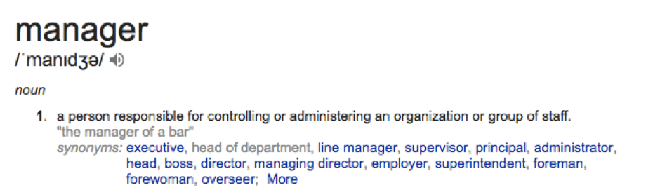 impact of managers definition