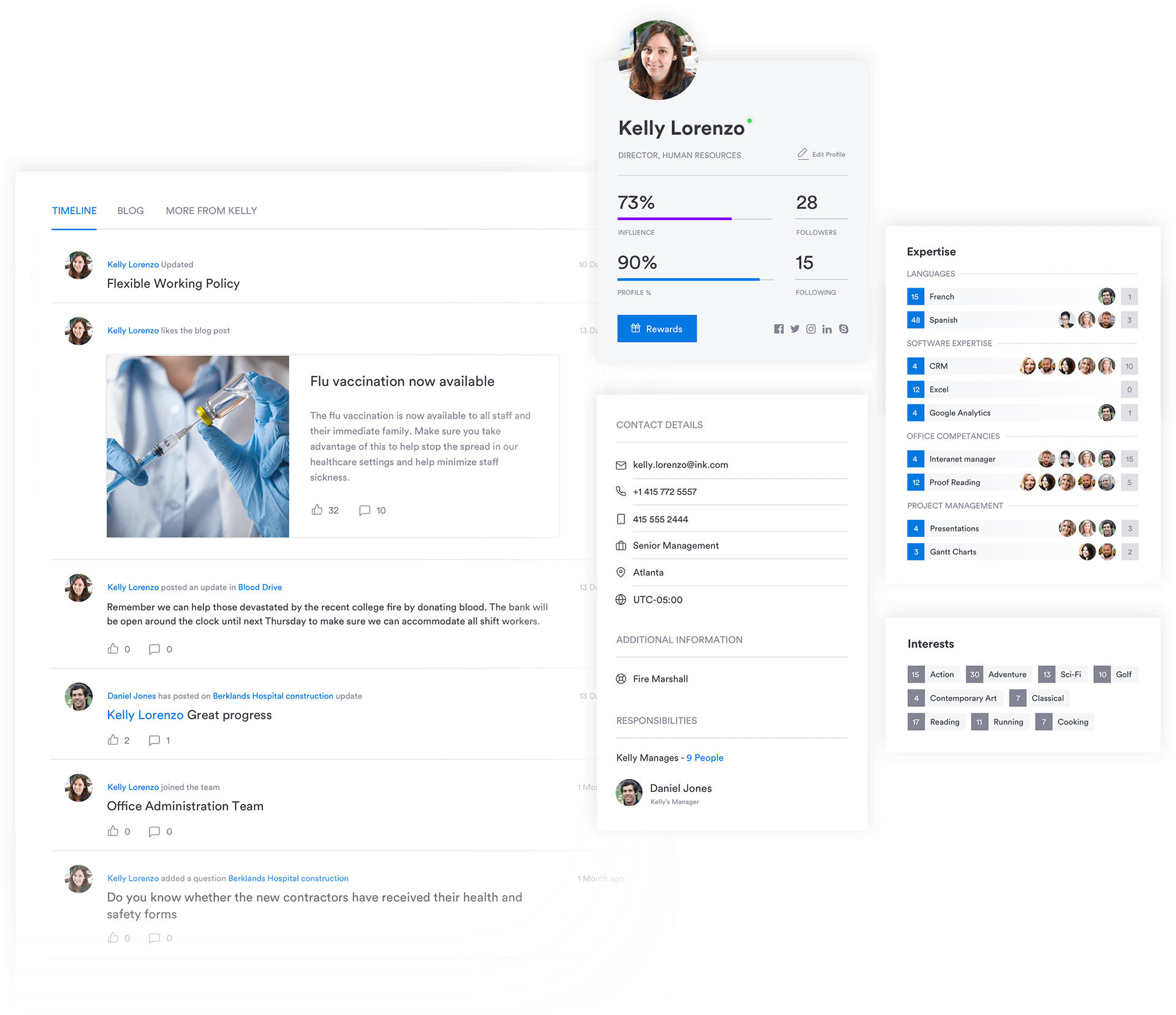 Profile Pages screenshot