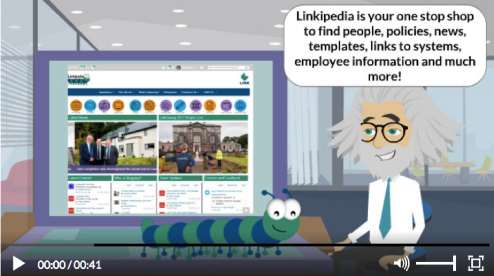 Link Group intranet screenshot