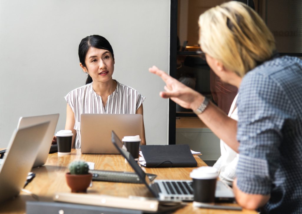 employee-employer dialogue in the office