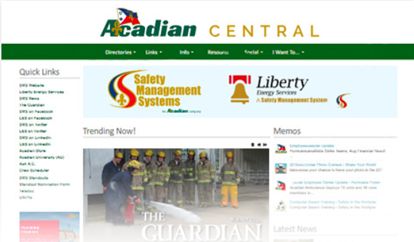 Acadian companies diverse homepages with tailored content