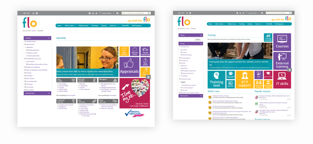 Intranet design best practice tip: use a consistent brand throughout your intranet.