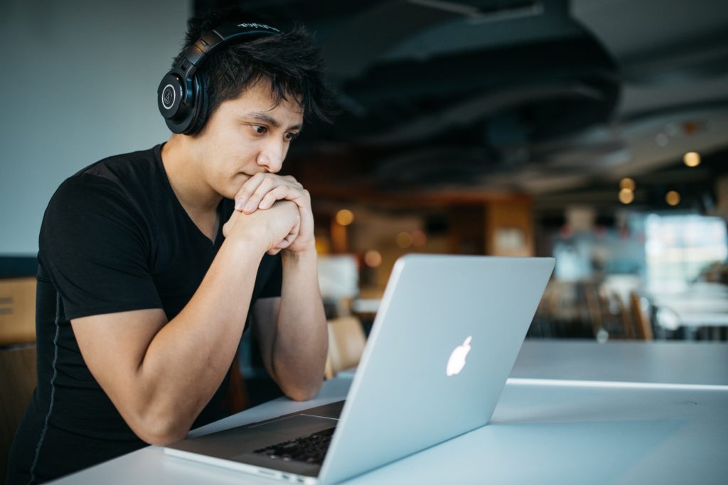 man at laptop