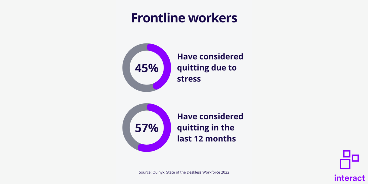 Statistics about frontline workers quitting