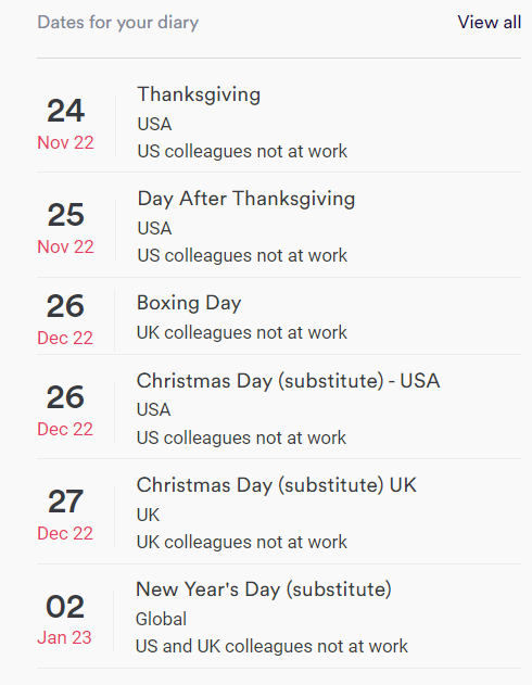 intranet calendar