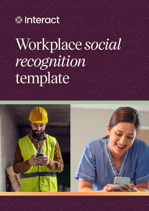 Your workplace social recognition template