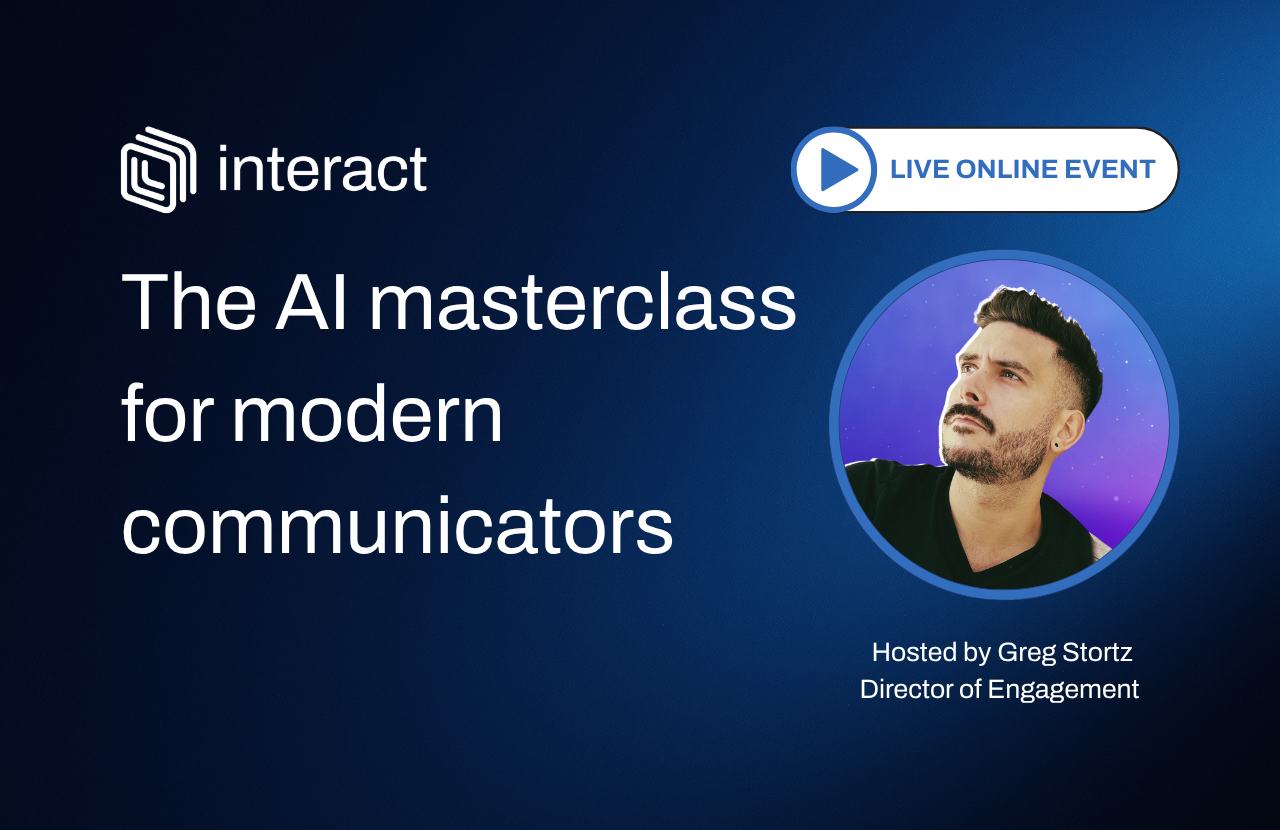 LIVE ONLINE EVENT: The AI masterclass for modern communicators