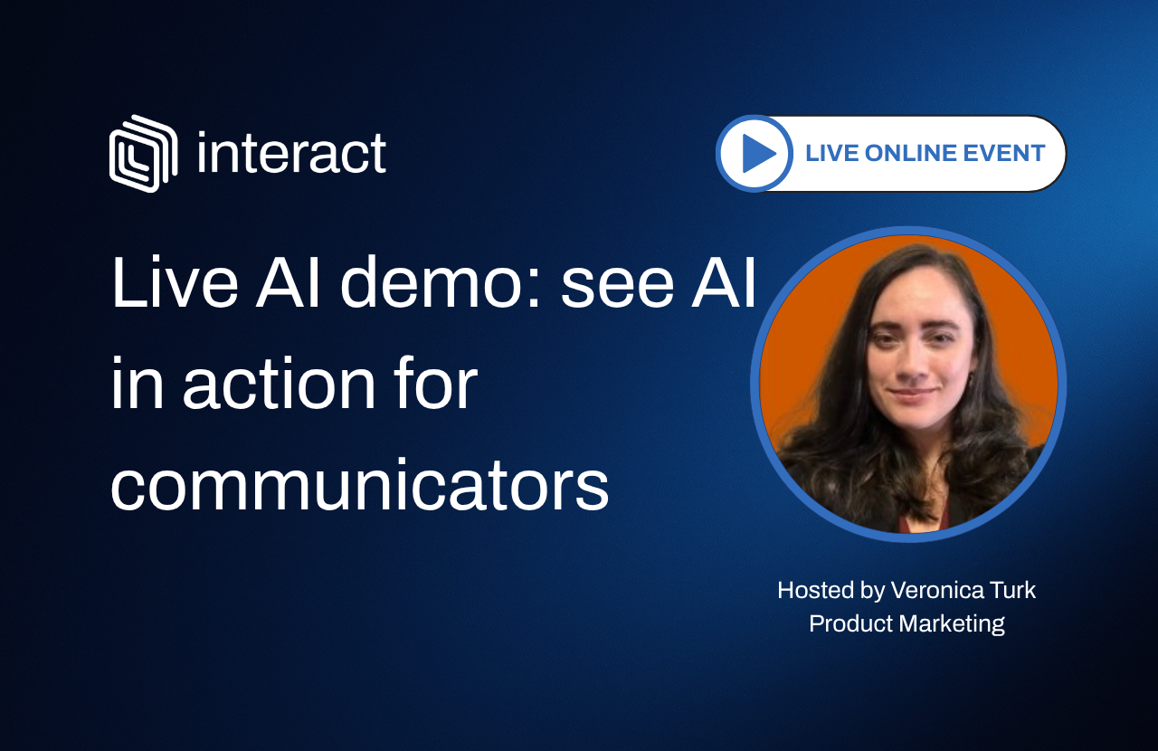 Live AI demo: see AI in action for communicators with Veronica Turk
