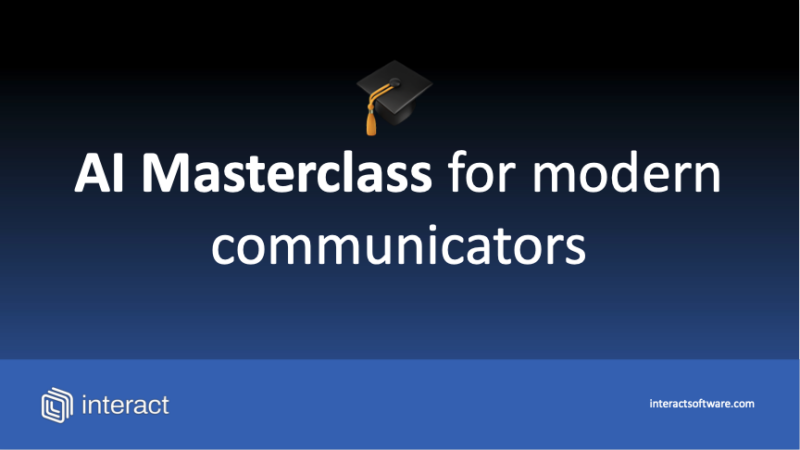 Thumbnail for AI Masterclass for Modern Communicators