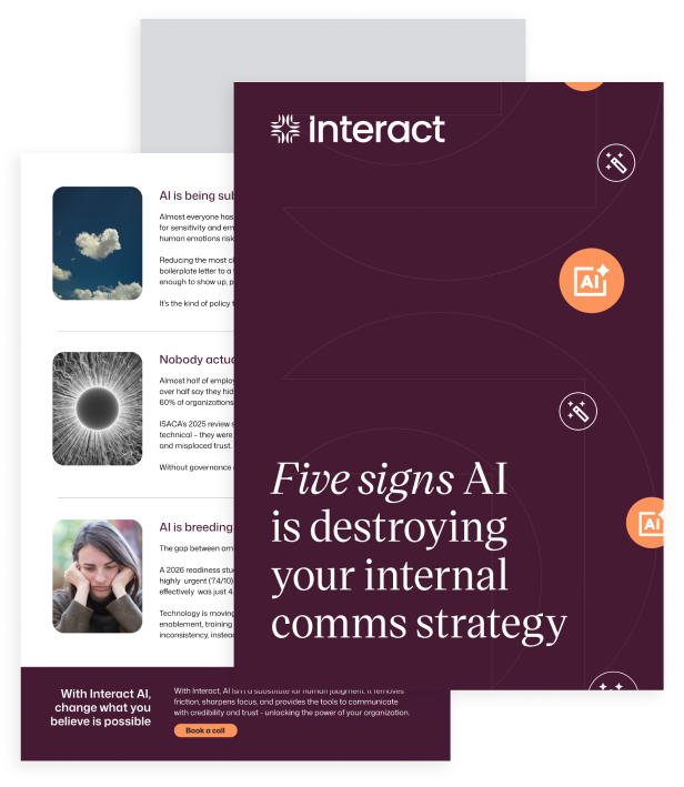 5 signs AI is destroying your internal comms