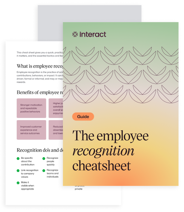 The Employee Recognition Cheat Sheet