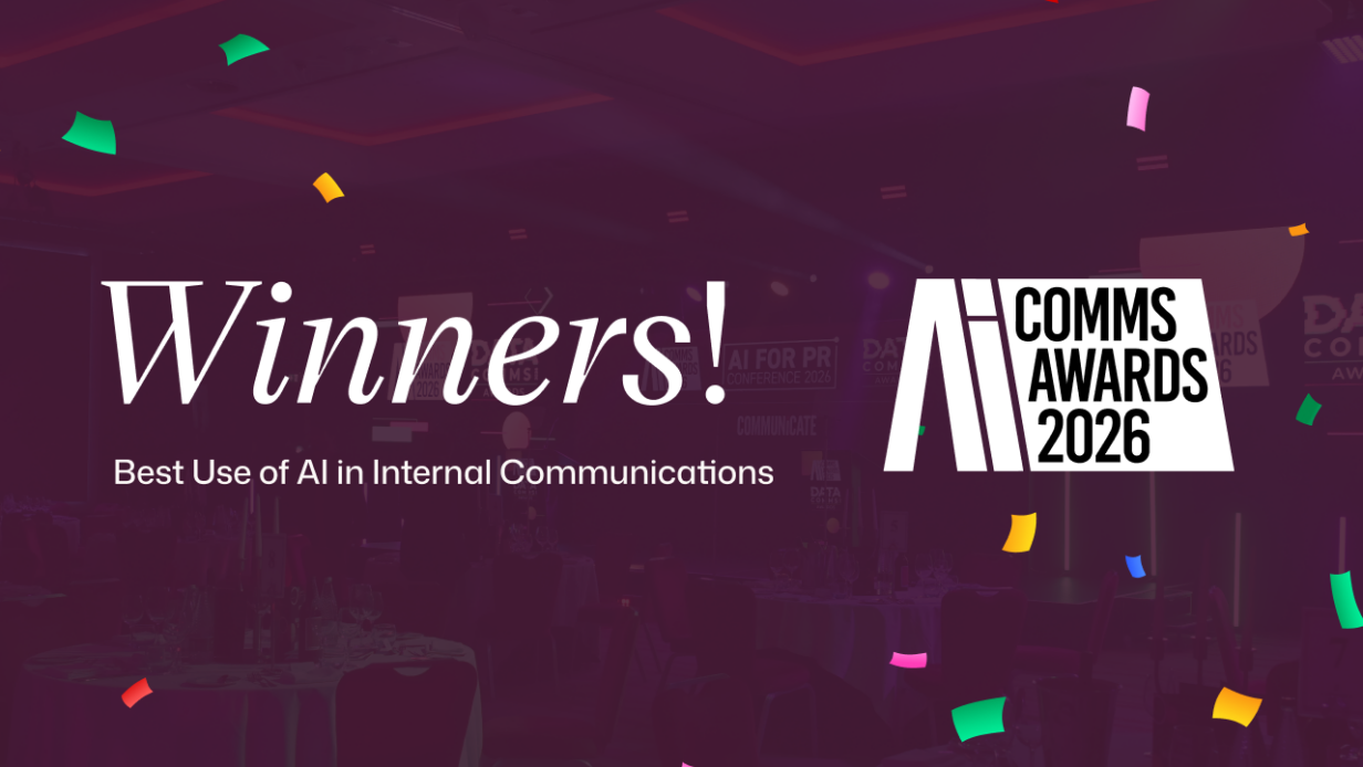 Featured image for Award-winning AI: Kent and Interact recognized at the AI Comms Awards 2026